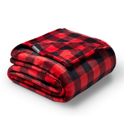 Bare Home Microplush Fleece Blanket, Plush, Ultra Soft, Full/Queen, Glencoe Tartan Plaid