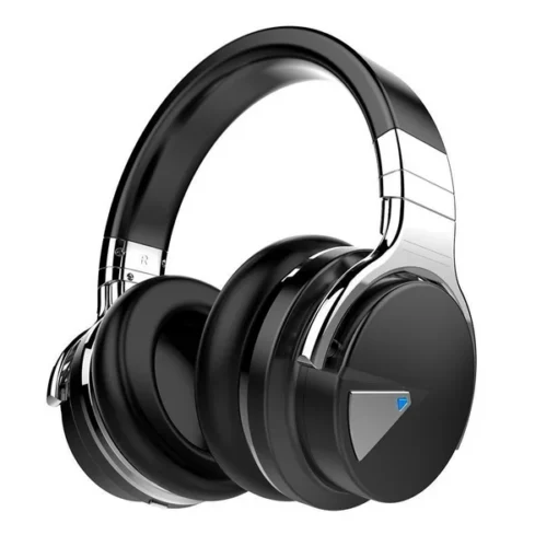 COWIN E7 Active Noise Cancelling Headphones Bluetooth Headphones with Mic Deep Bass Wireless Headphones Over Ear(Black)